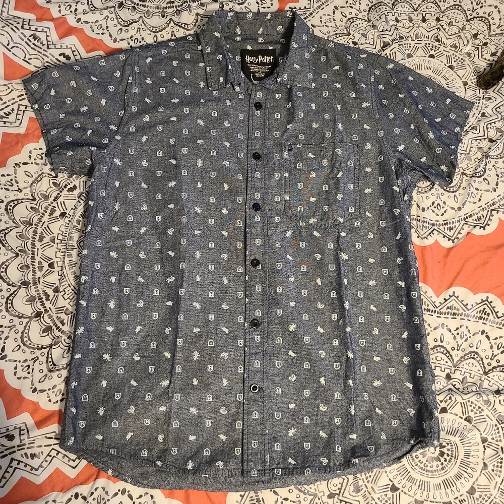 Men's Harry Potter button up shirt